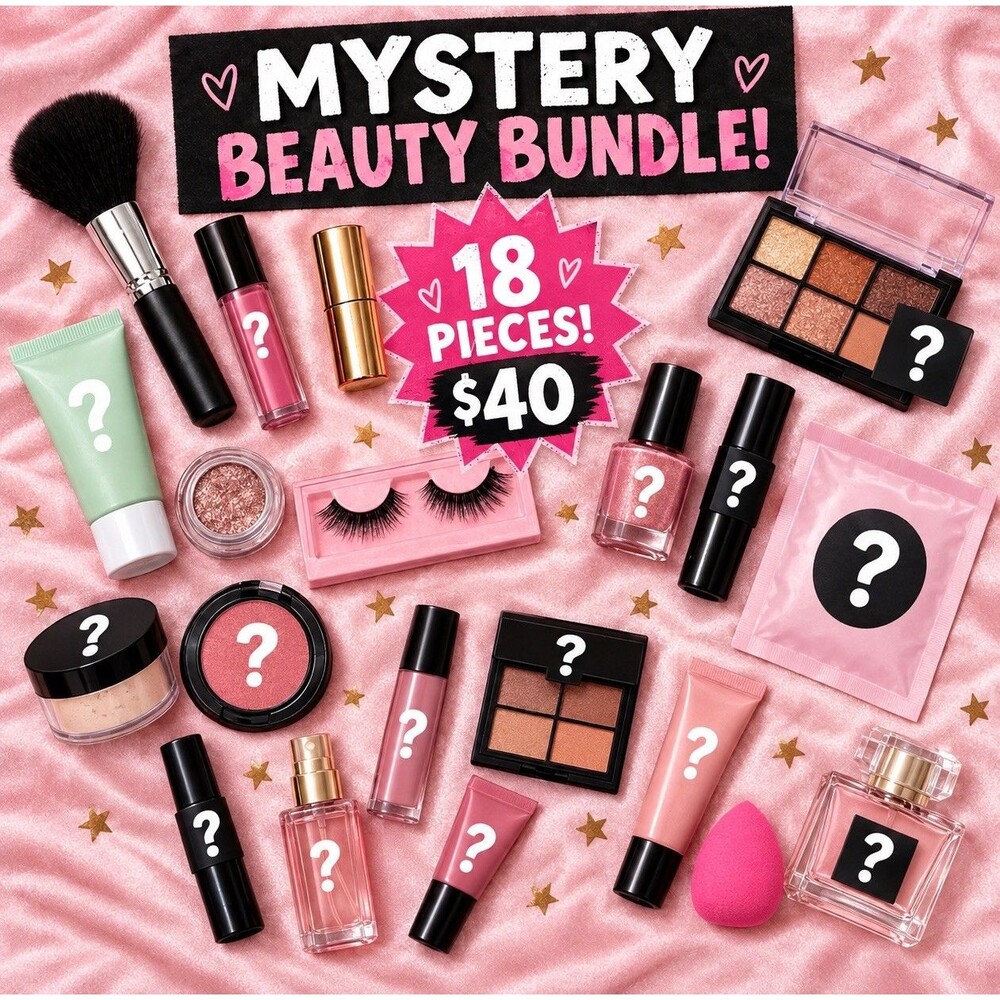 Assorted Mystery Makeup Bundle Mixed Lot - All Skin Types 18 products